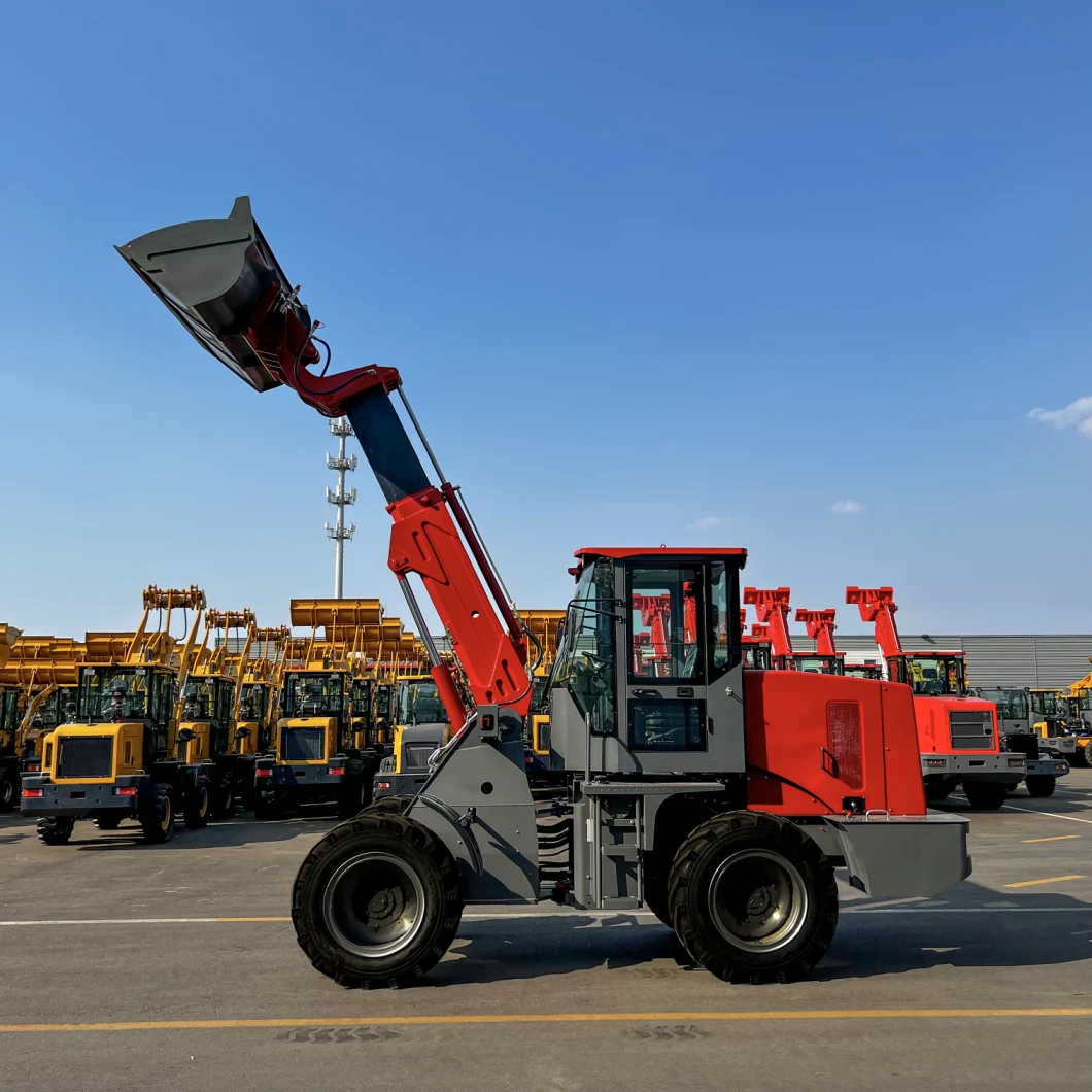 Articulated Earth Moving Machinery Construction Manchine T2500 Telescopic Front End Wheel Loader with CE