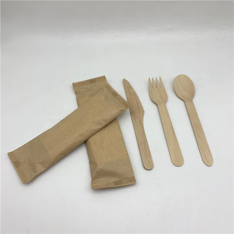 140mm Wooden Fork for Kids with Logo Printed