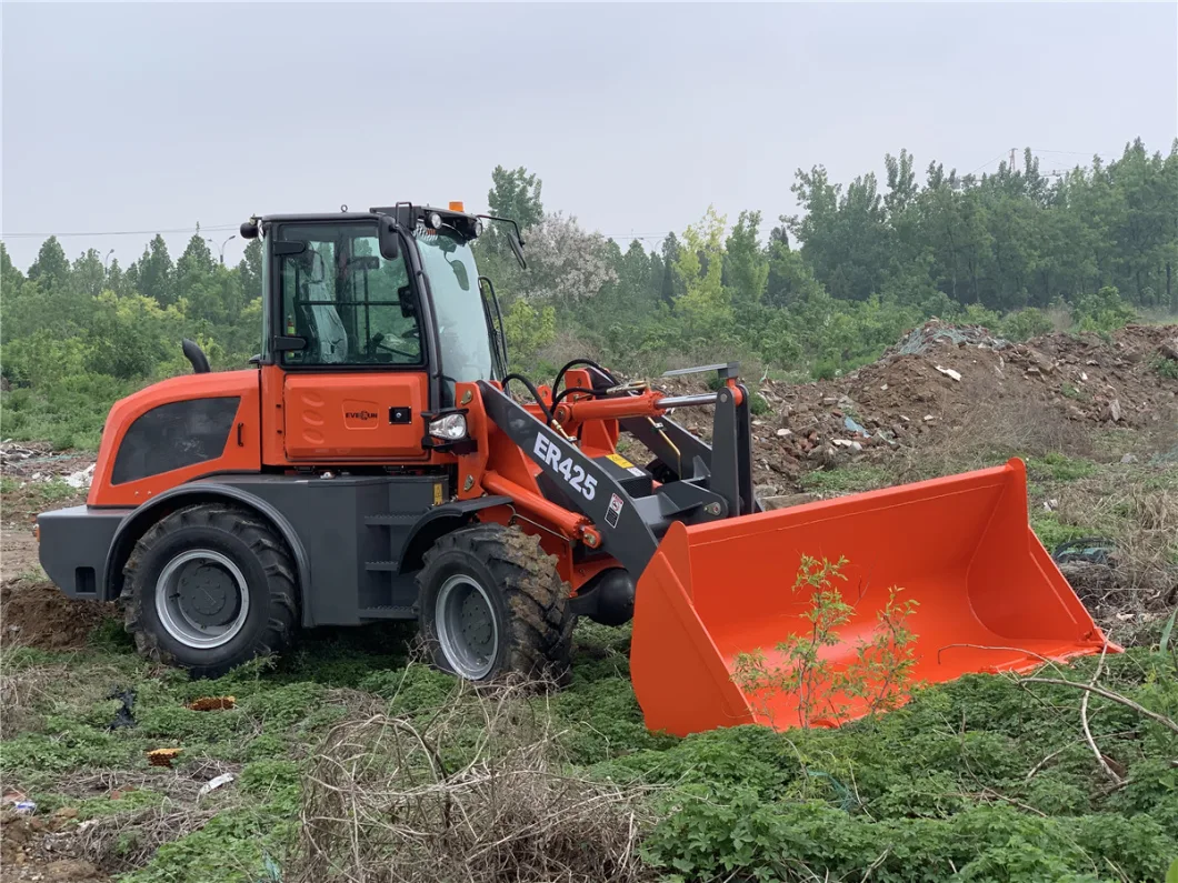 Everun Er425 Wheel Loader with Sweeper with The Advantage of Good Price